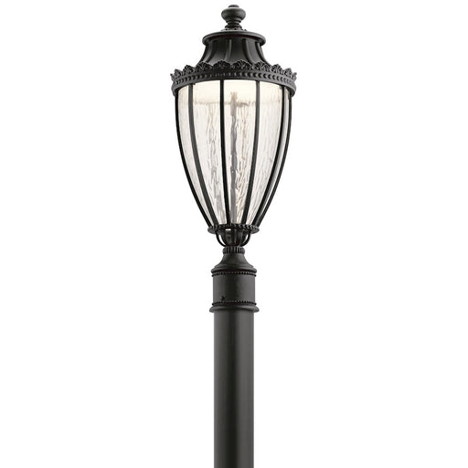 Kichler Wakefield 1 Light LED Outdoor Post Light, Textured Black - 49756BKTLED