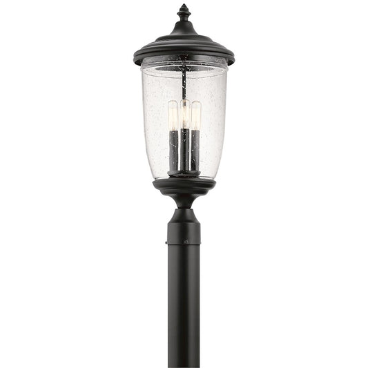 Kichler Yorke 3 Light Outdoor Post Light, Textured Black - 49823BKT