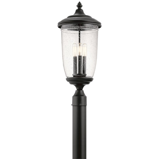 Kichler Yorke 3 Light Outdoor Post Light, Textured Black - 49823BKT