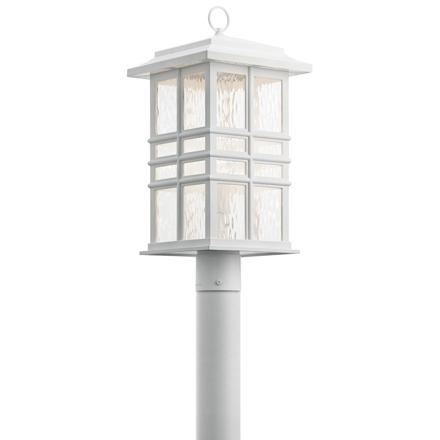 Kichler Beacon Square 1 Light Outdoor Post Mount Light, White