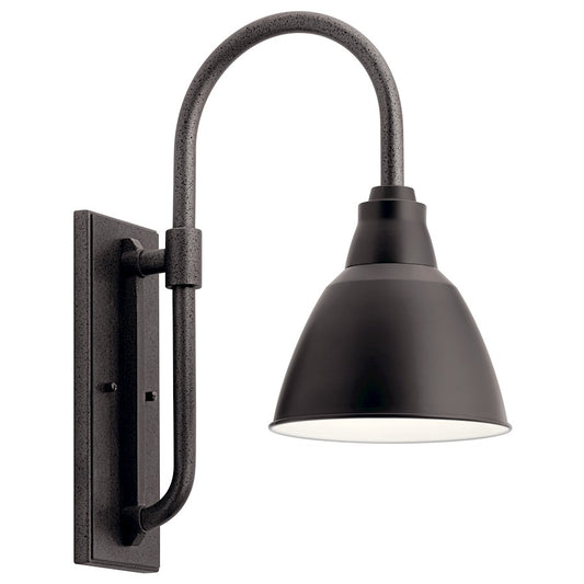 Kichler Pellinord 1 Light Outdoor Wall Light, Black