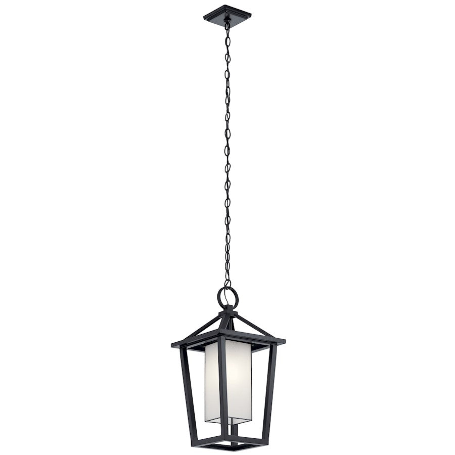 1 Light Outdoor Pendant, Black