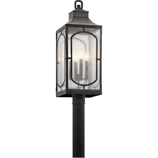 Kichler Bay Village 4 Light Outdoor Post Light, Weathered Zinc - 49934WZC