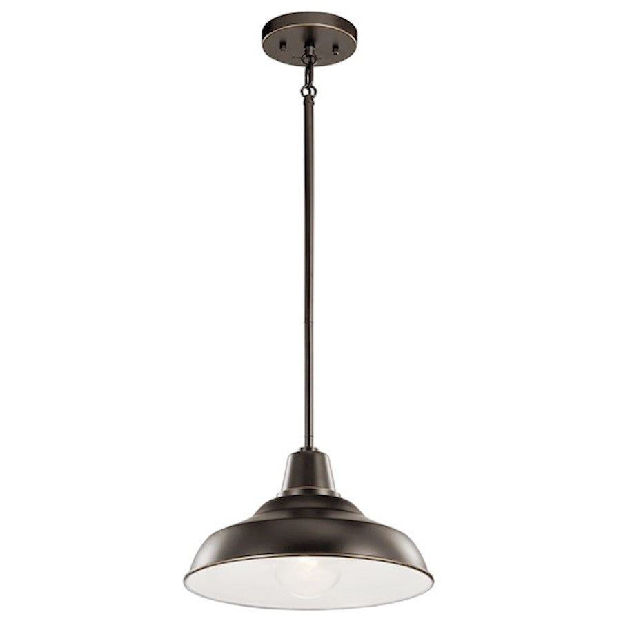 Kichler Pier 1 Light 12" Convertible Pendant, Olde Bronze - 49992OZ