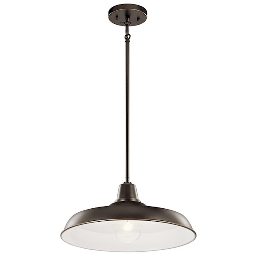 Kichler Pier 1 Light 16" Convertible Pendant, Olde Bronze - 49993OZ