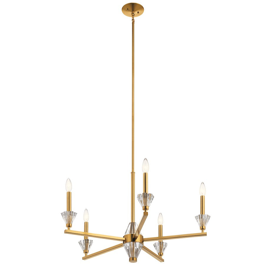 Kichler Calyssa 5 Light Chandelier, Fox Gold - 52001FXG