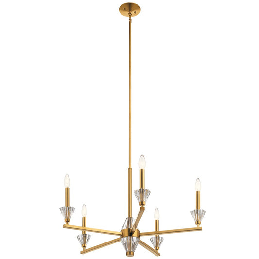 Kichler Calyssa 5 Light Chandelier, Fox Gold - 52001FXG