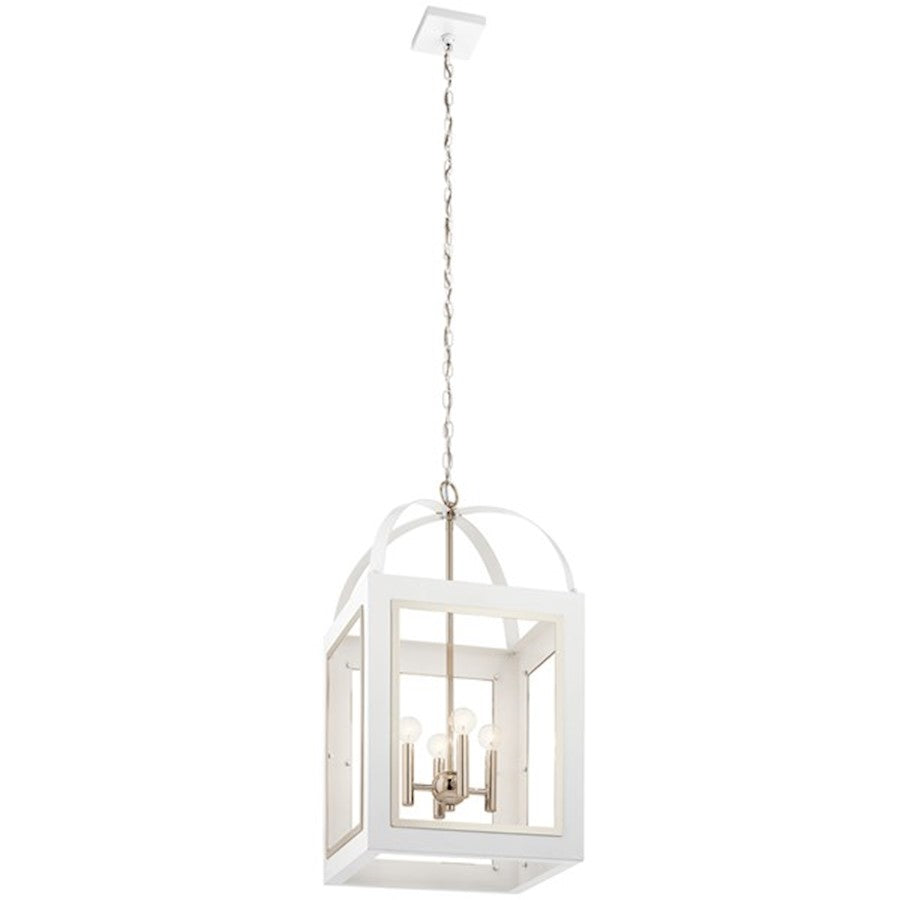 Kichler Vath 16" 4 Light Foyer Pendant, White - 52029WH