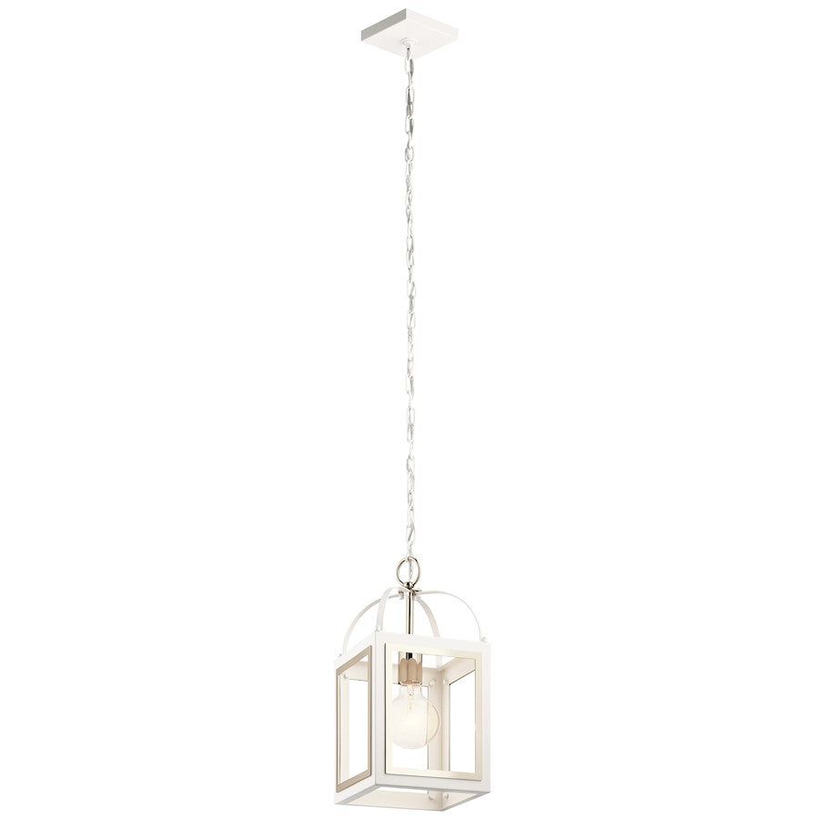 Kichler Vath 8" 1 Light Indoor Pendant, White - 52030WH