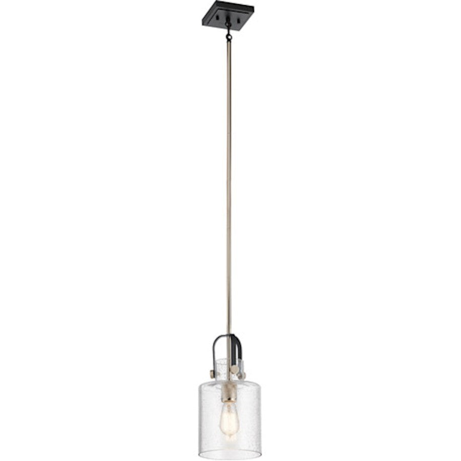 Kichler Kitner 7" 1 Light Pendant, Polished Nickel - 52035PN