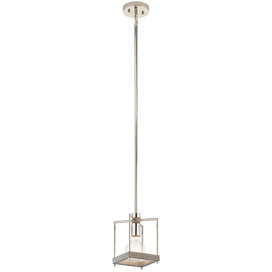 Kichler Tanis 1 Light Pendant, Distressed Antique Gray - 52093DAG