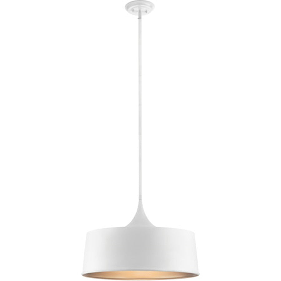 Kichler Elias 15.25" 1 Light Convertible Pendant, White - 52097WH