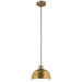 Kichler Zailey 9" 1 Light Pendant, Natural Brass - 52152NBR