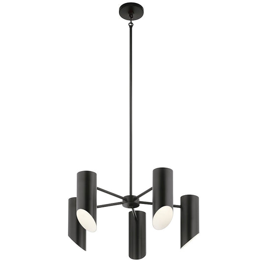 Kichler Trentino 5 Light Chandelier, Black - 52160BK