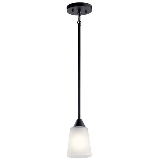 Kichler Skagos 1 Light Mini Pendant, Black - 52235BK