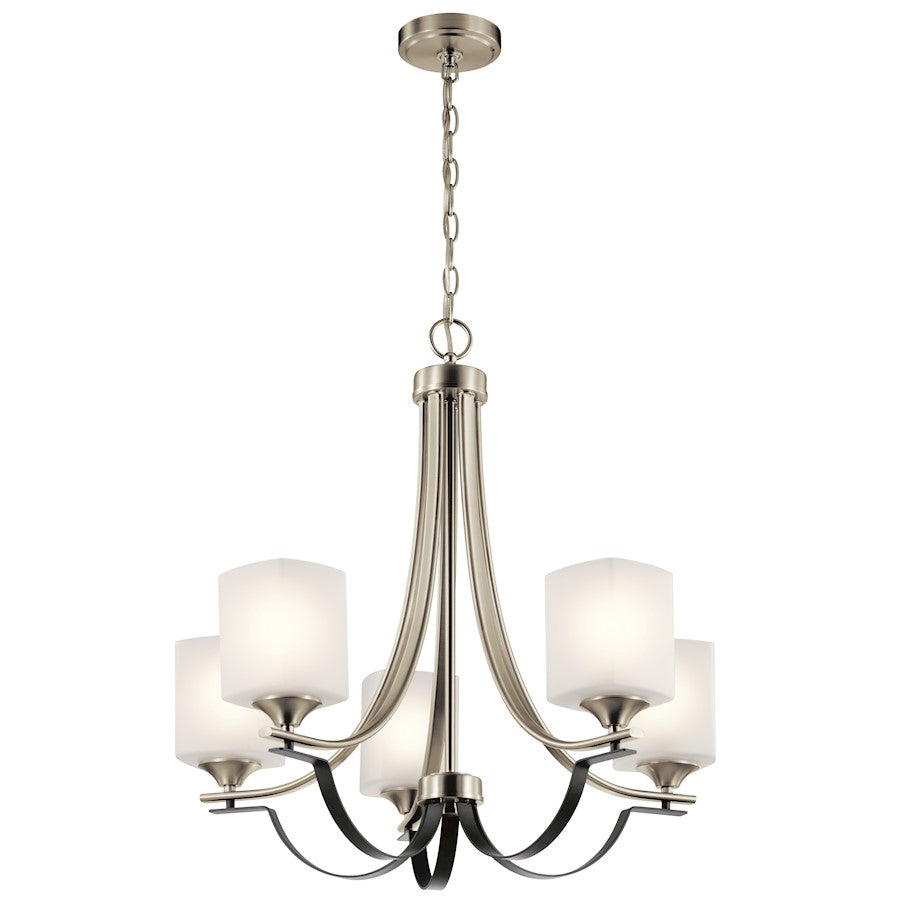 Kichler Tula 5 Light Chandelier, Brushed Nickel - 52276NI