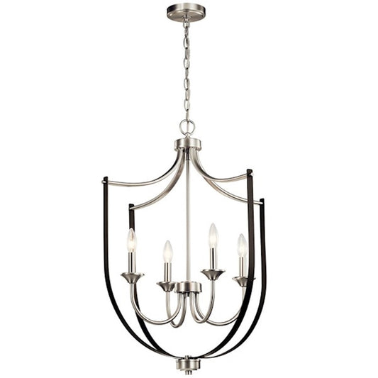 Kichler Tula 4 Light Foyer Chandelier, Brushed Nickel - 52279NI