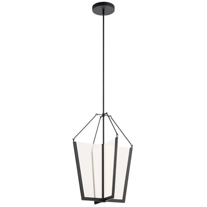 Kichler Calters Foyer Pendant, LED, Black - 52292BKLED