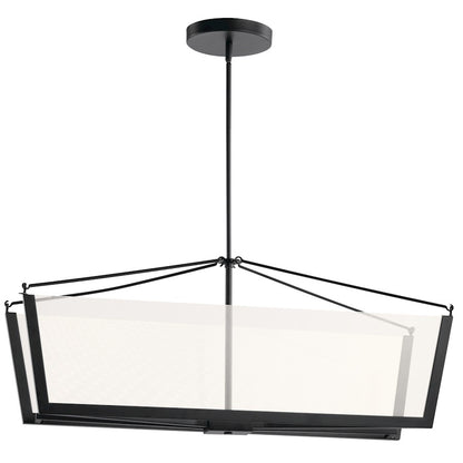 Kichler Calters Linear Chandelier, LED, Black - 52293BKLED