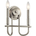 Kichler Capitol Hill 10.75" 2 Light Wall Sconce, Brushed Nickel - 52308NI