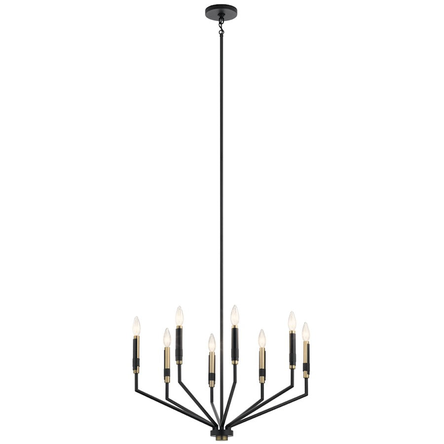 Kichler Armand 8 Light Chandelier, Black - 52349BK