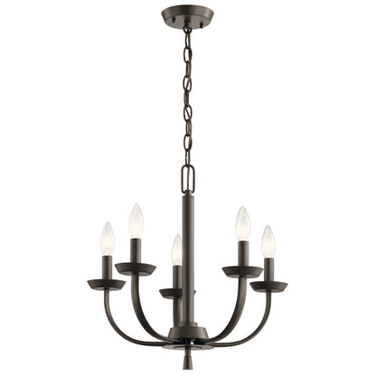 Kichler Kennewick 18" 5 Light Chandelier, Olde Bronze - 52385OZ