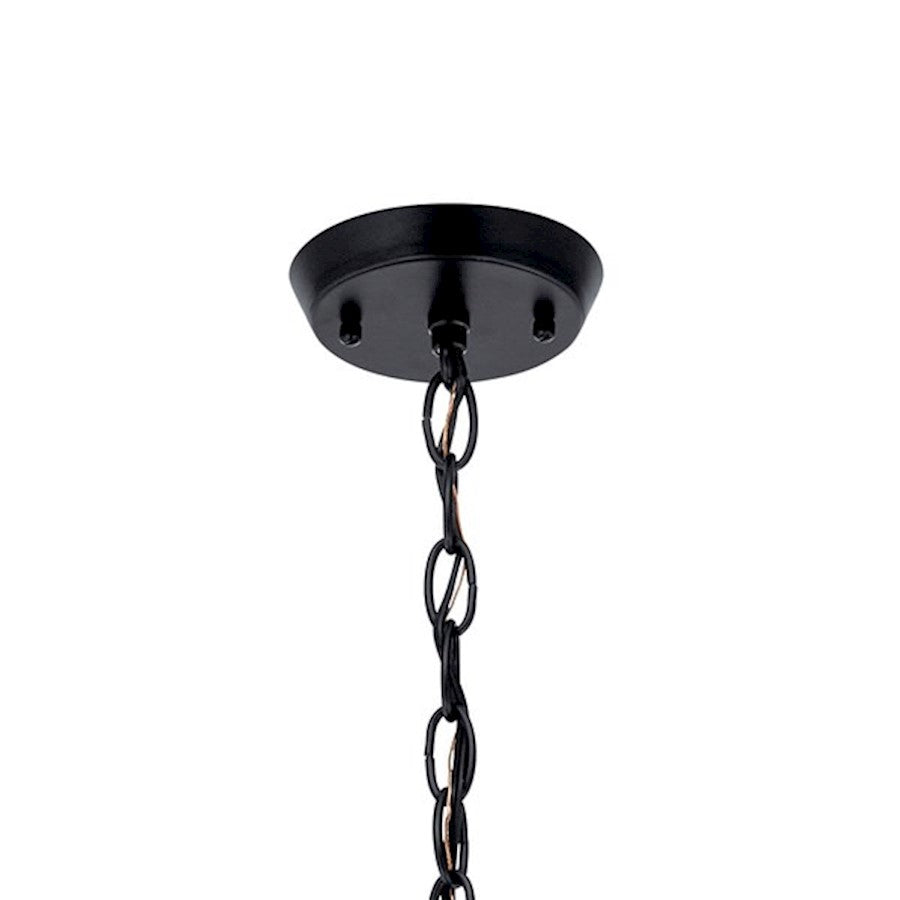 5 Light Chandelier, Black