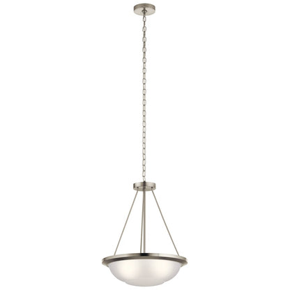 Kichler Ritson 3 Light Pendant, Brushed Nickel - 52393NI