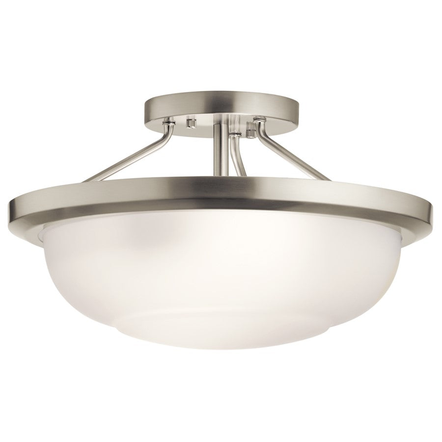 Kichler Ritson 3 Llight Semi Flush Mount, Brushed Nickel - 52396NI