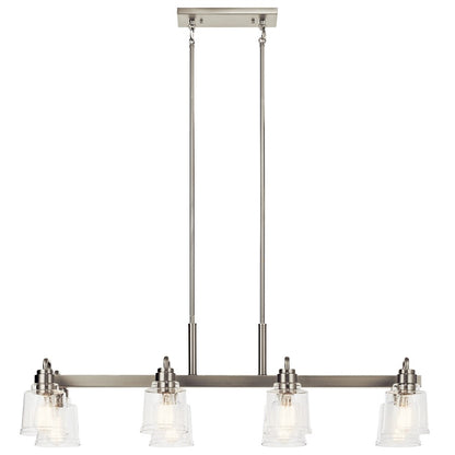 8 Light Linear Chandelier