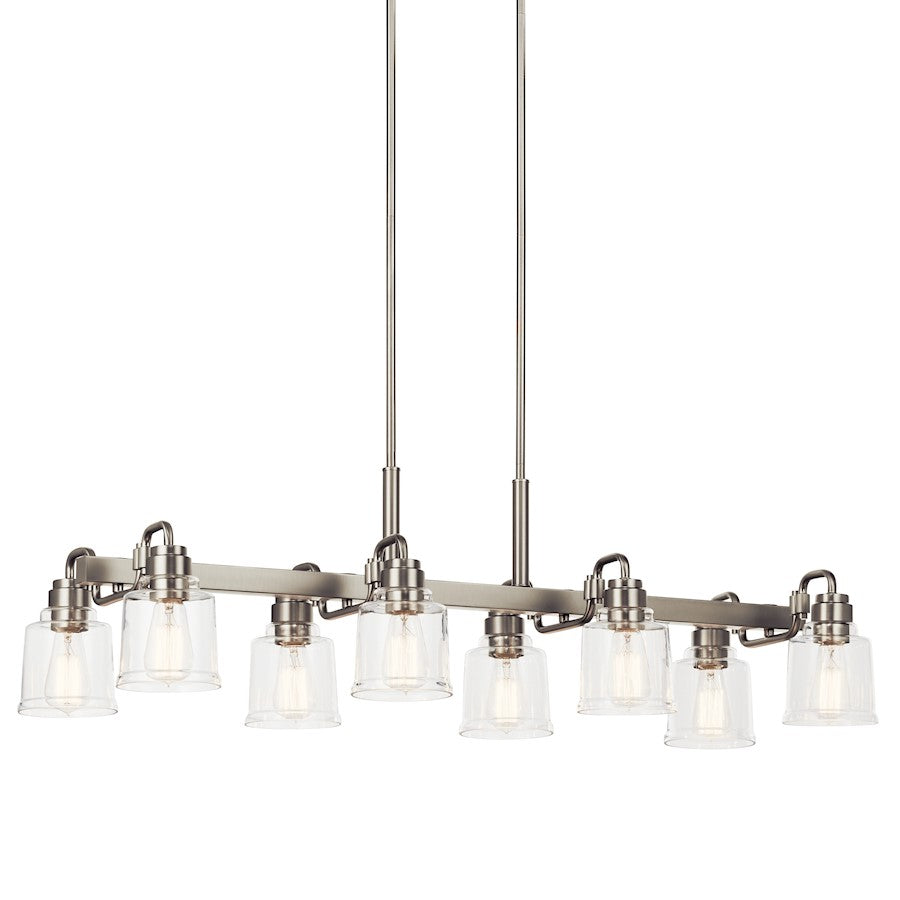 8 Light Linear Chandelier