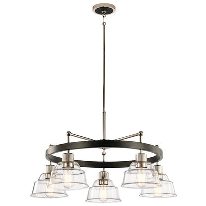 Kichler Eastmont 5 Light Chandelier, Polished Nickel - 52403PN