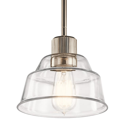 1 Light Mini Pendant, Polished Nickel