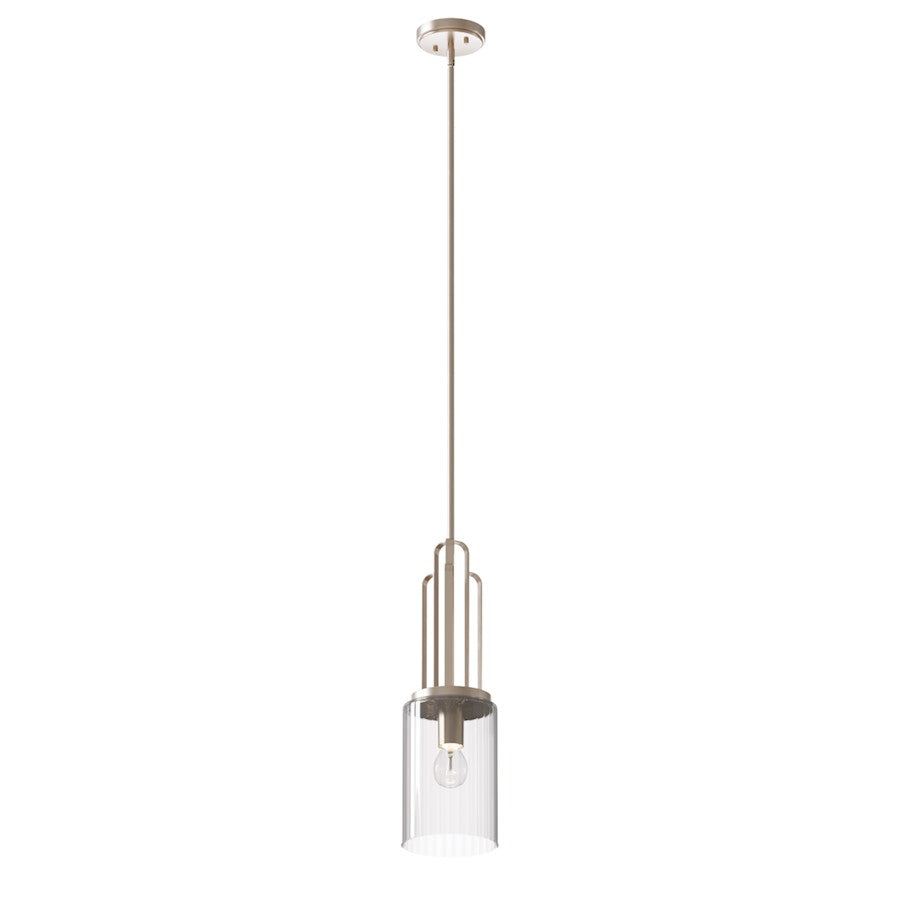 Kichler Kimrose 1 Light Mini Pendant, Polished Nickel - 52414PN