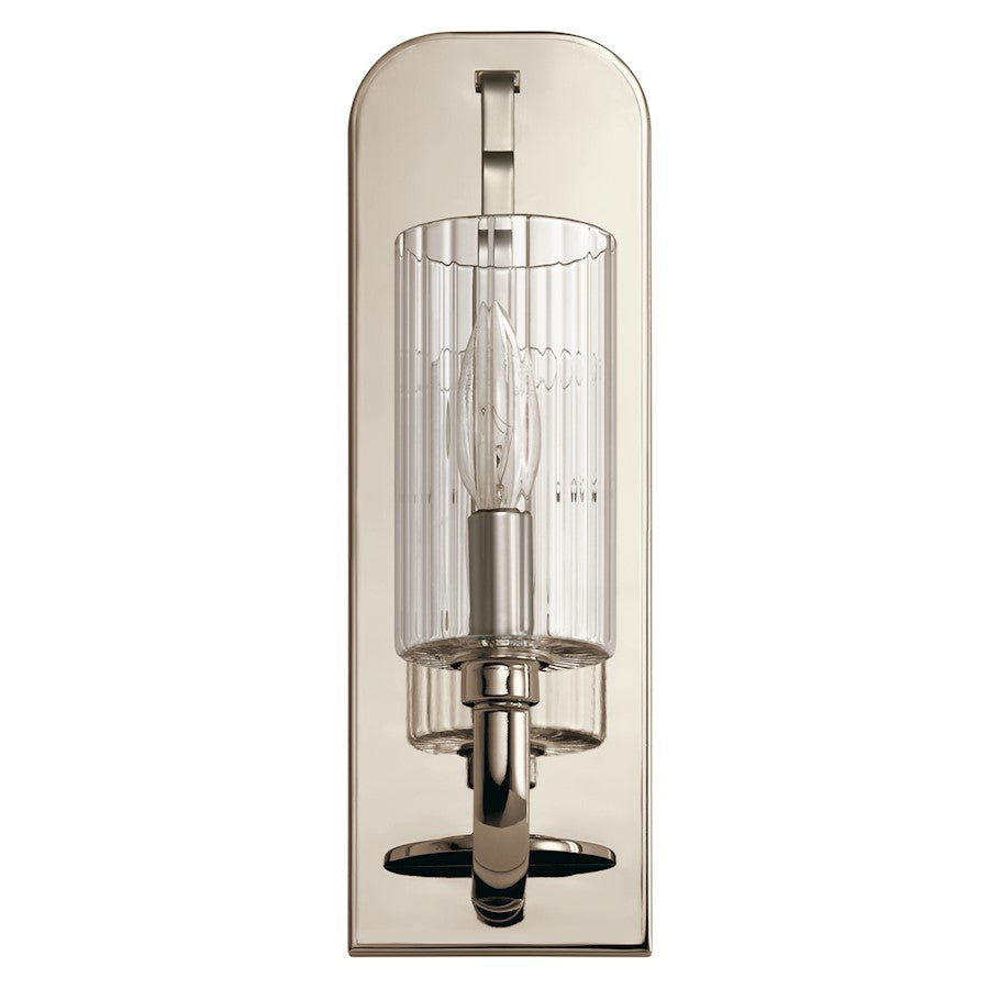 Kichler Kimrose 1 Light Wall Sconce, Polished Nickel - 52415PN