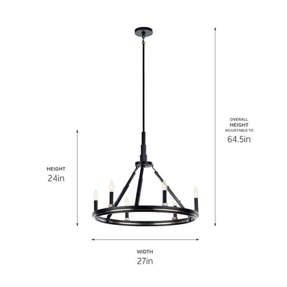 Emmala Chandelier, Black