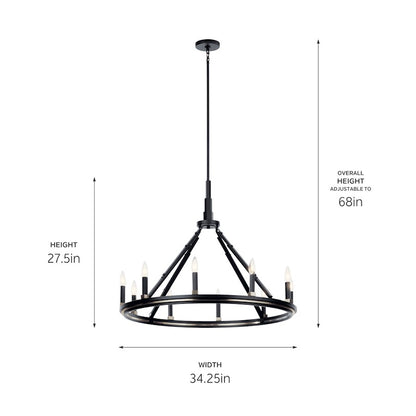 Emmala Chandelier, Black