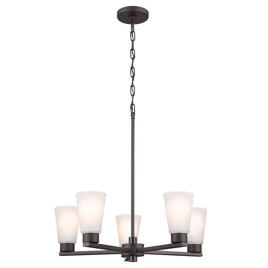 Kichler Stamos 5 Light Chandelier, Olde Bronze - 52436OZ