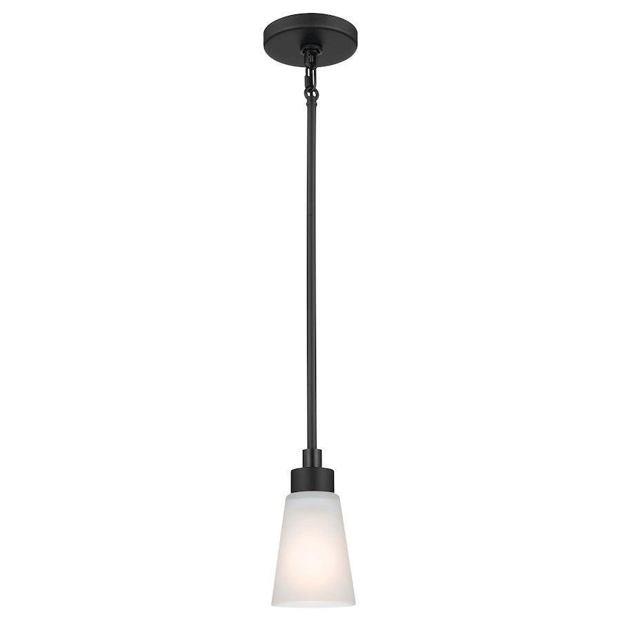 Kichler Erma 1 Light Mini Pendant, Black - 52444BK