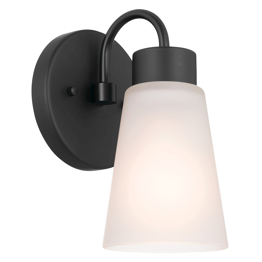 Kichler Erma 1 Light Wall Sconce, Black - 52445BK