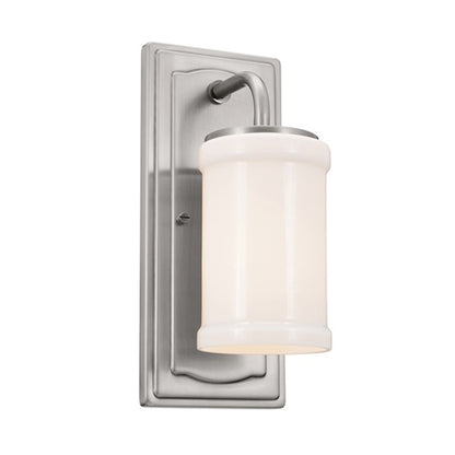 Kichler Vetivene 1 Light Wall Sconce, Classic Pewter/Opal - 52454CLP