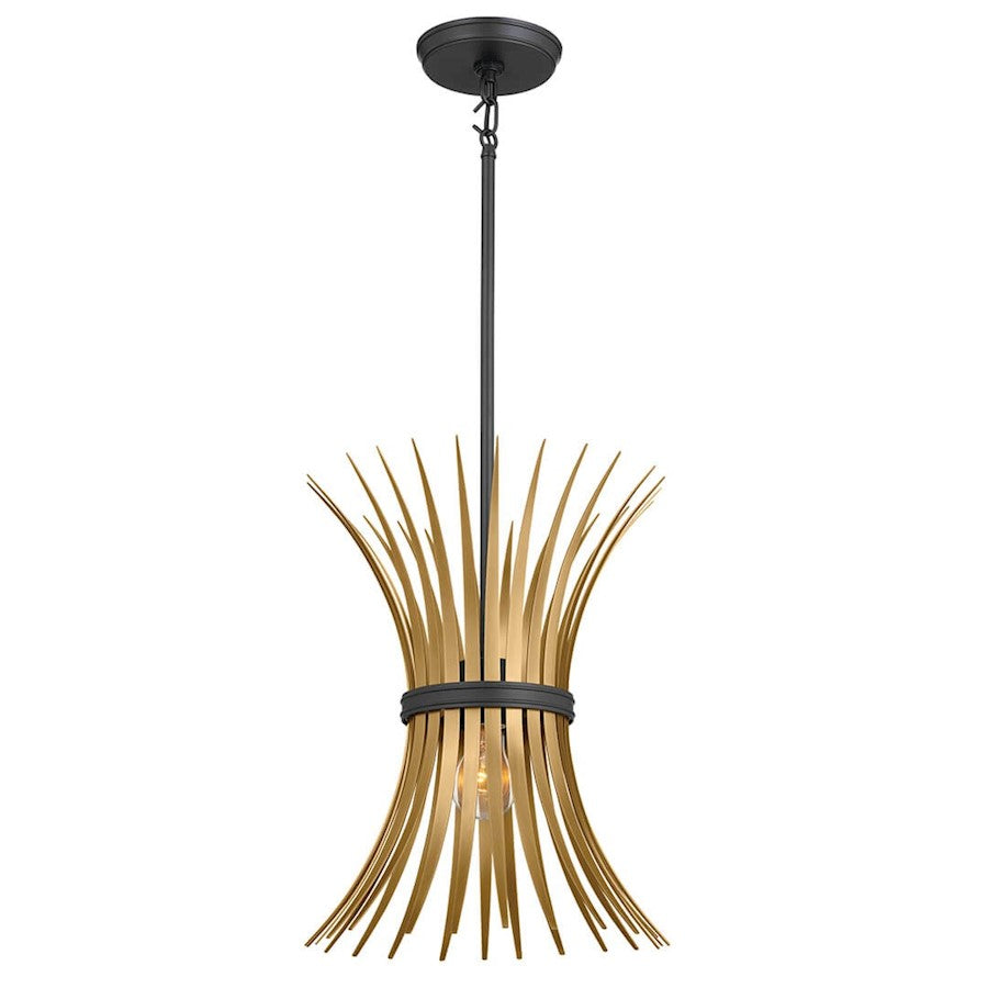 Kichler Baile 1 Light Pendant, Black - 52460BK