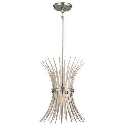 Kichler Baile 1 Light Pendant, Brushed Nickel - 52460NI