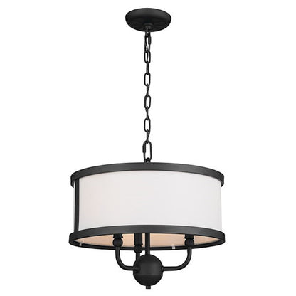 Kichler Heddle 3 Light Chandelier/Semi Flush Mount, Textured Black - 52465BKT