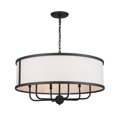 Kichler Heddle 6 Light 17" Chandelier, Textured Black - 52466BKT