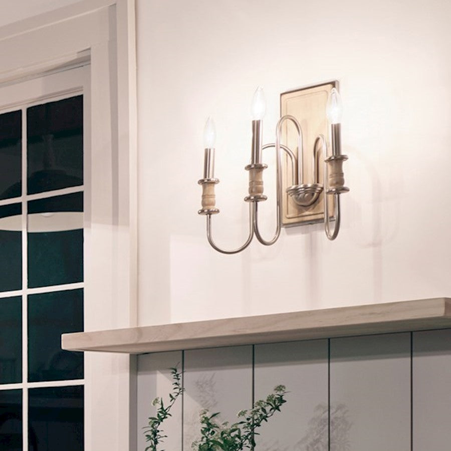 3 Light Wall Sconce