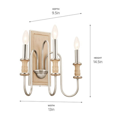 3 Light Wall Sconce