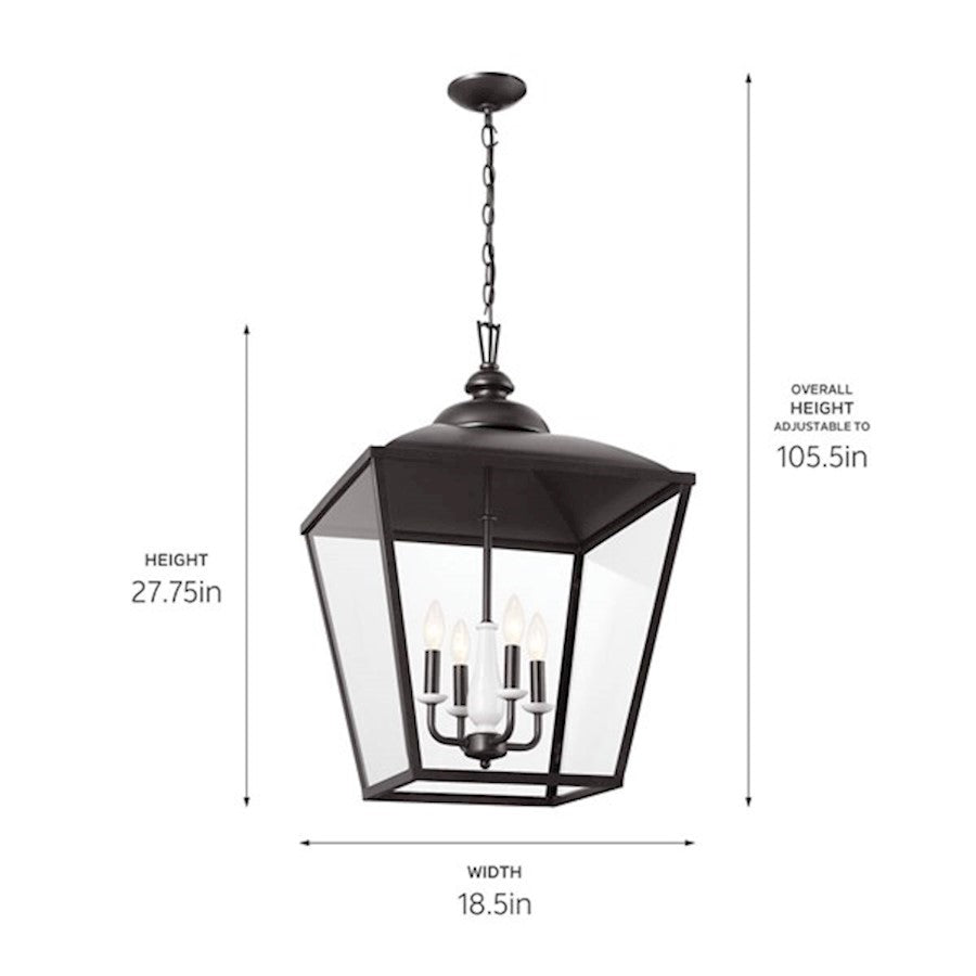 4 Light Foyer Pendant