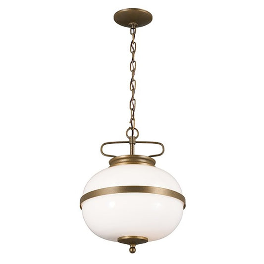 Kichler Opal 2 Light Pendant, Champagne Bronze/Opal - 52478CHZ