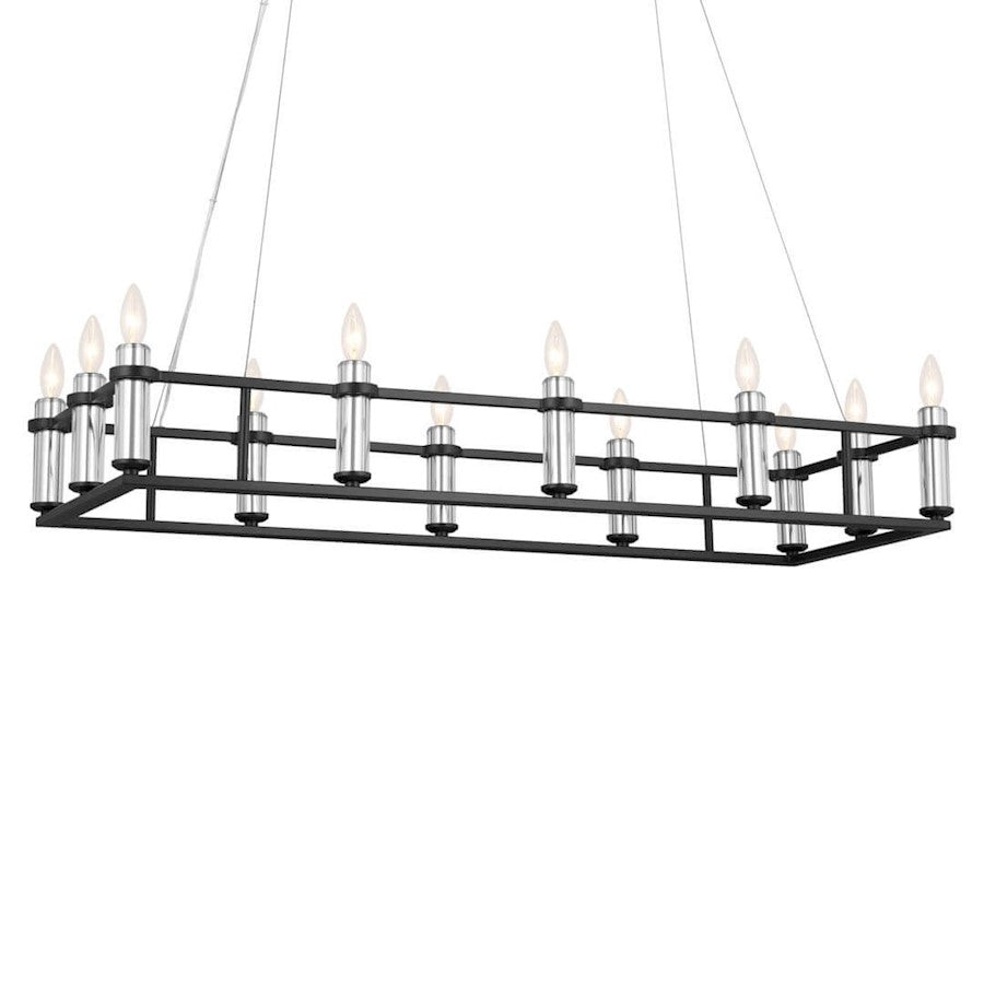 12 Light Linear Chandelier